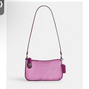 Coach New York Penn Pink Sequence Shoulder Bag (NWT) w/dustbag